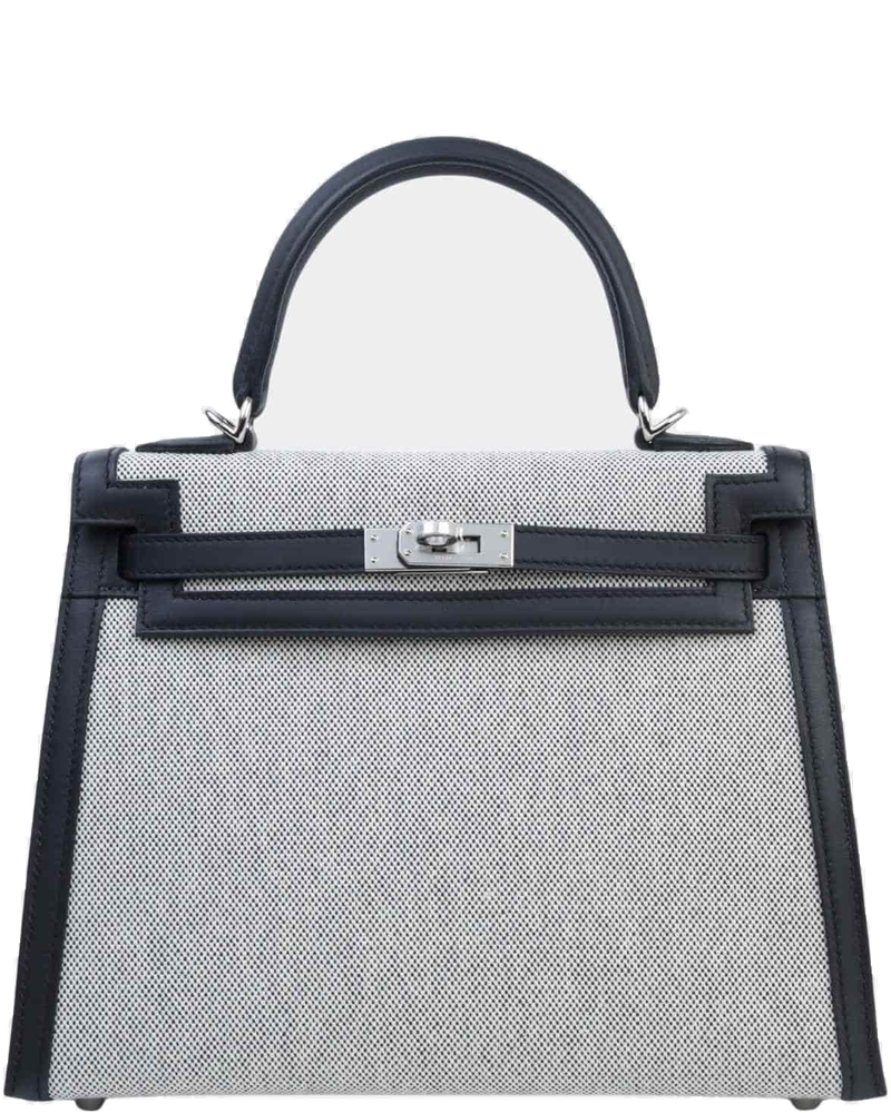 Kelly 25 Sellier Toile So H Canvas-Swift Black Phw Hermes оригінал – Купити в Україні