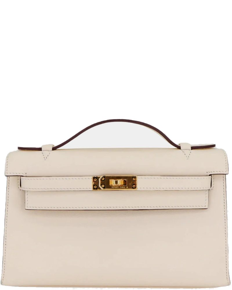 Оригінальна Kelly Pochette Swift Nata Ghw Hermes
