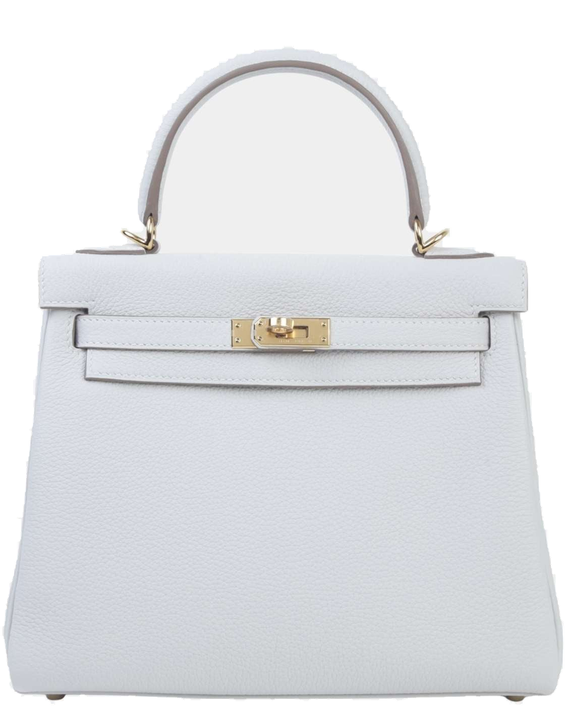 Kelly 25 Togo Gris Pale Ghw Hermes – Гарантія оригінальності