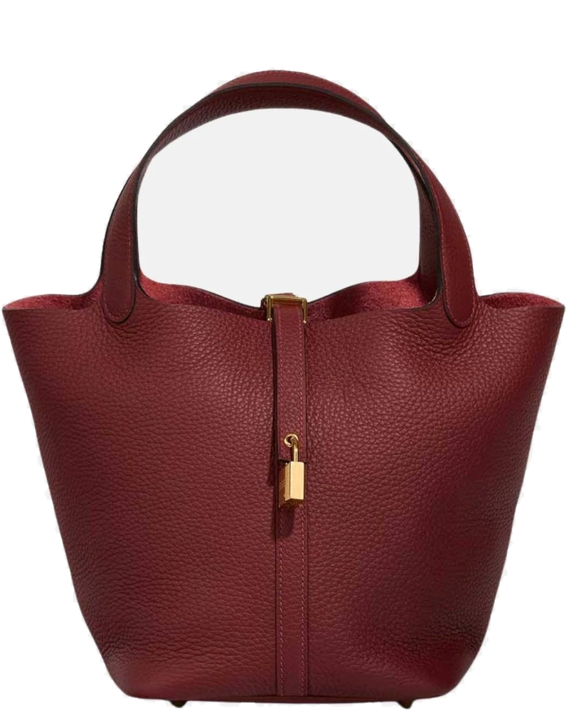 Picotin 22 Taurillon Clemence Rouge H Ghw Hermes – Гарантія оригінальності