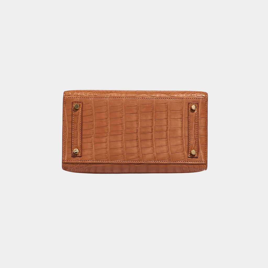 Оригінальна Birkin 20 Alligator Mississippi Gold Ghw Hermes – детальний вид