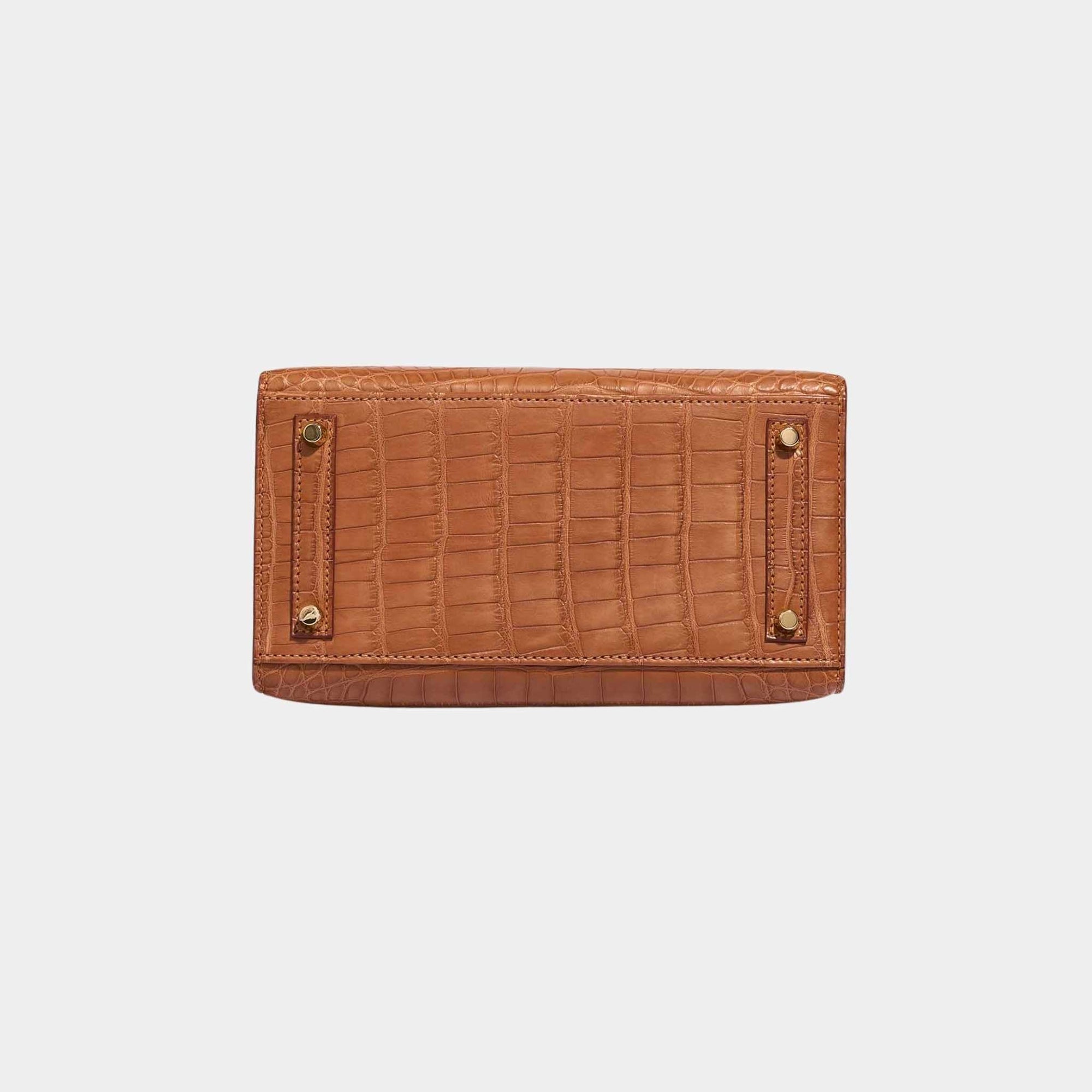Оригінальна Birkin 20 Alligator Mississippi Gold Ghw Hermes – детальний вид