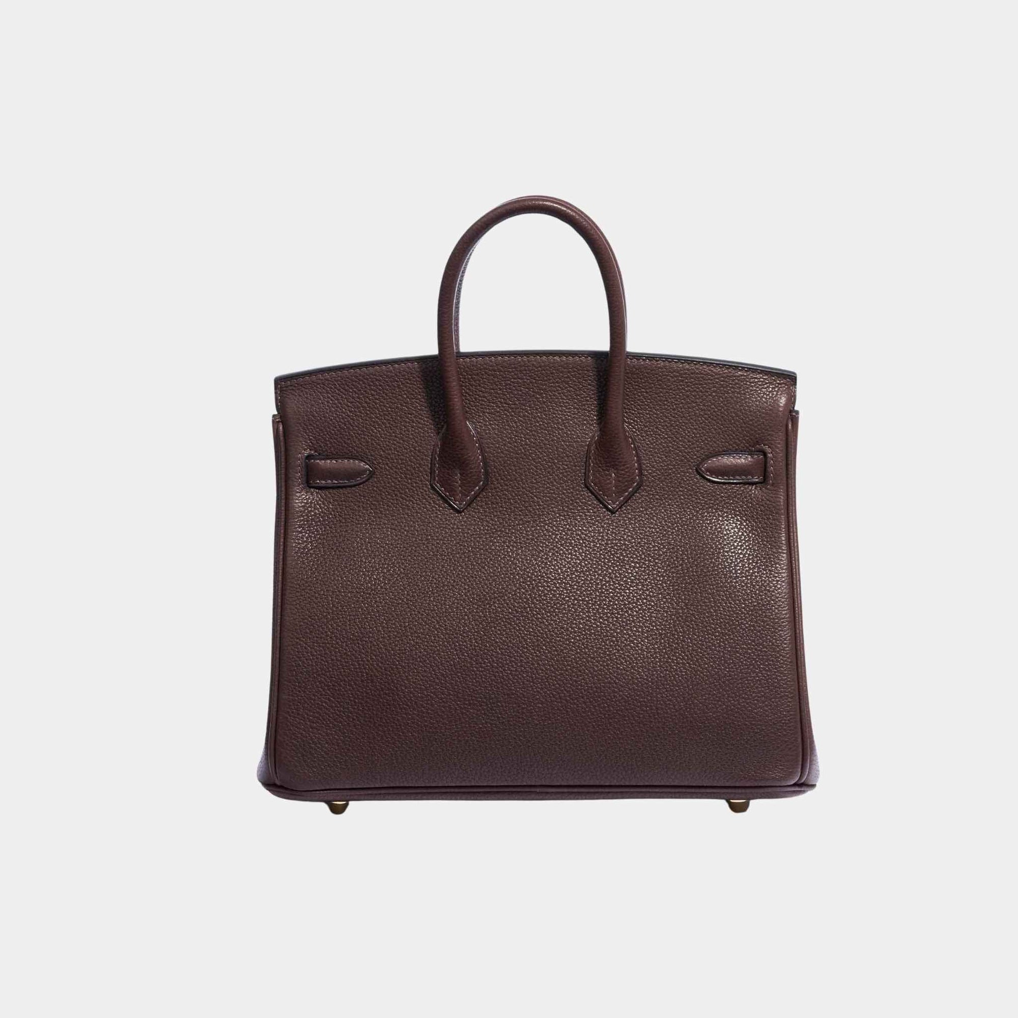Оригінальна Birkin 25 Barenia Faubourg Ebene Hermes – детальний вид