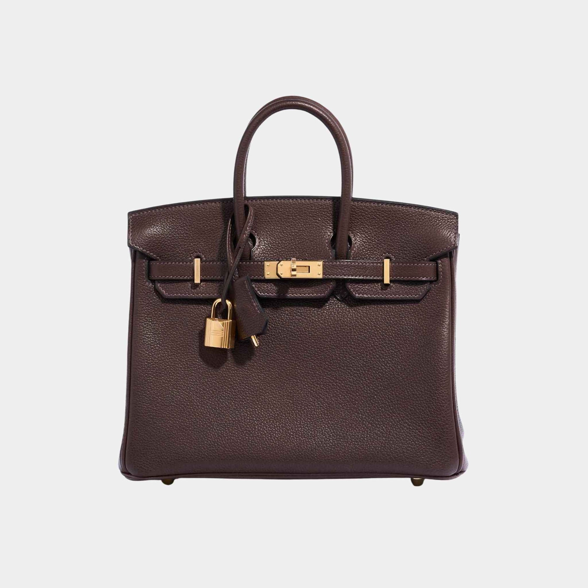 Оригінальна Birkin 25 Barenia Faubourg Ebene Hermes – боковий вид
