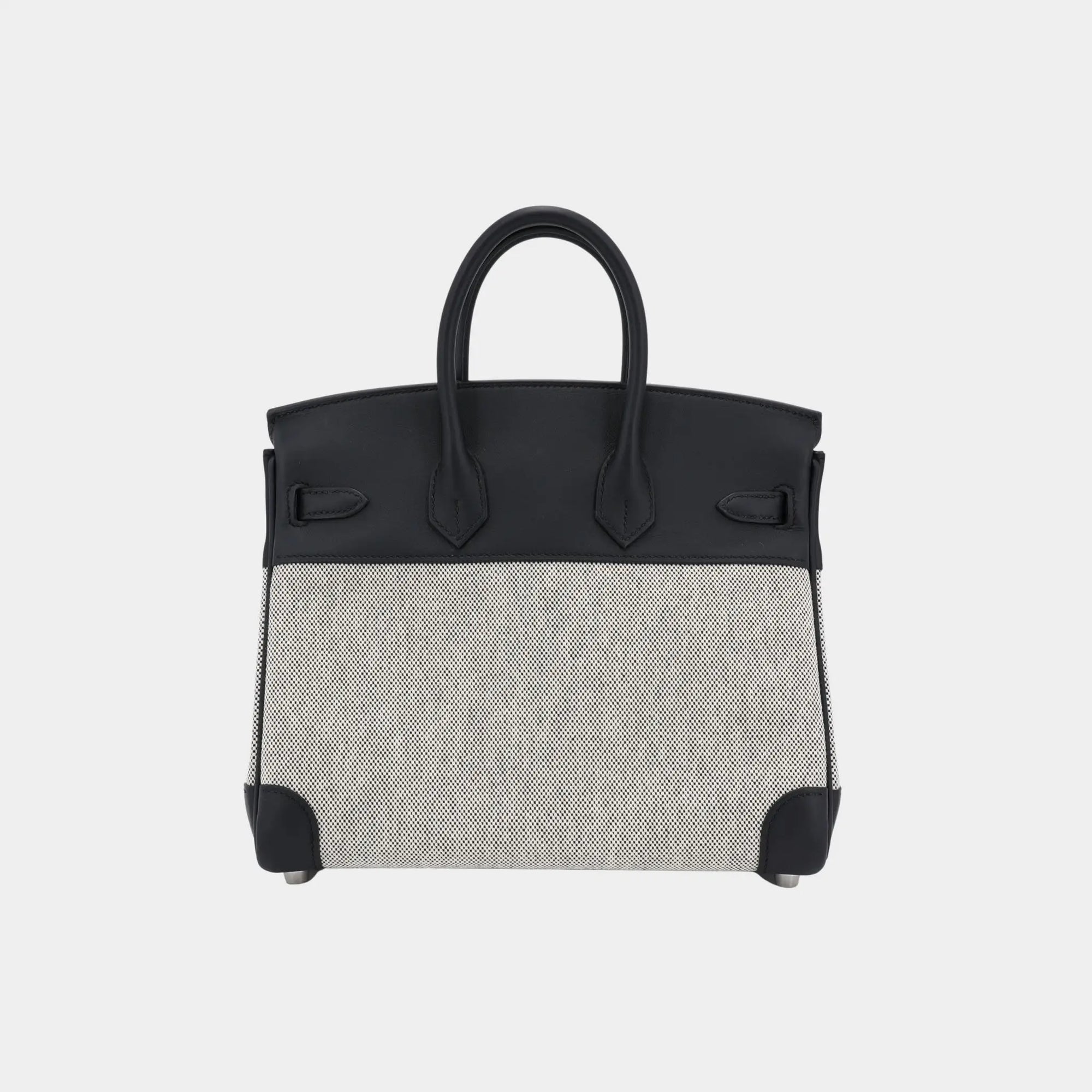 Birkin 25 Canvas-Swift Black Phw Hermes оригінал – Купити в Україні – вид ззаду