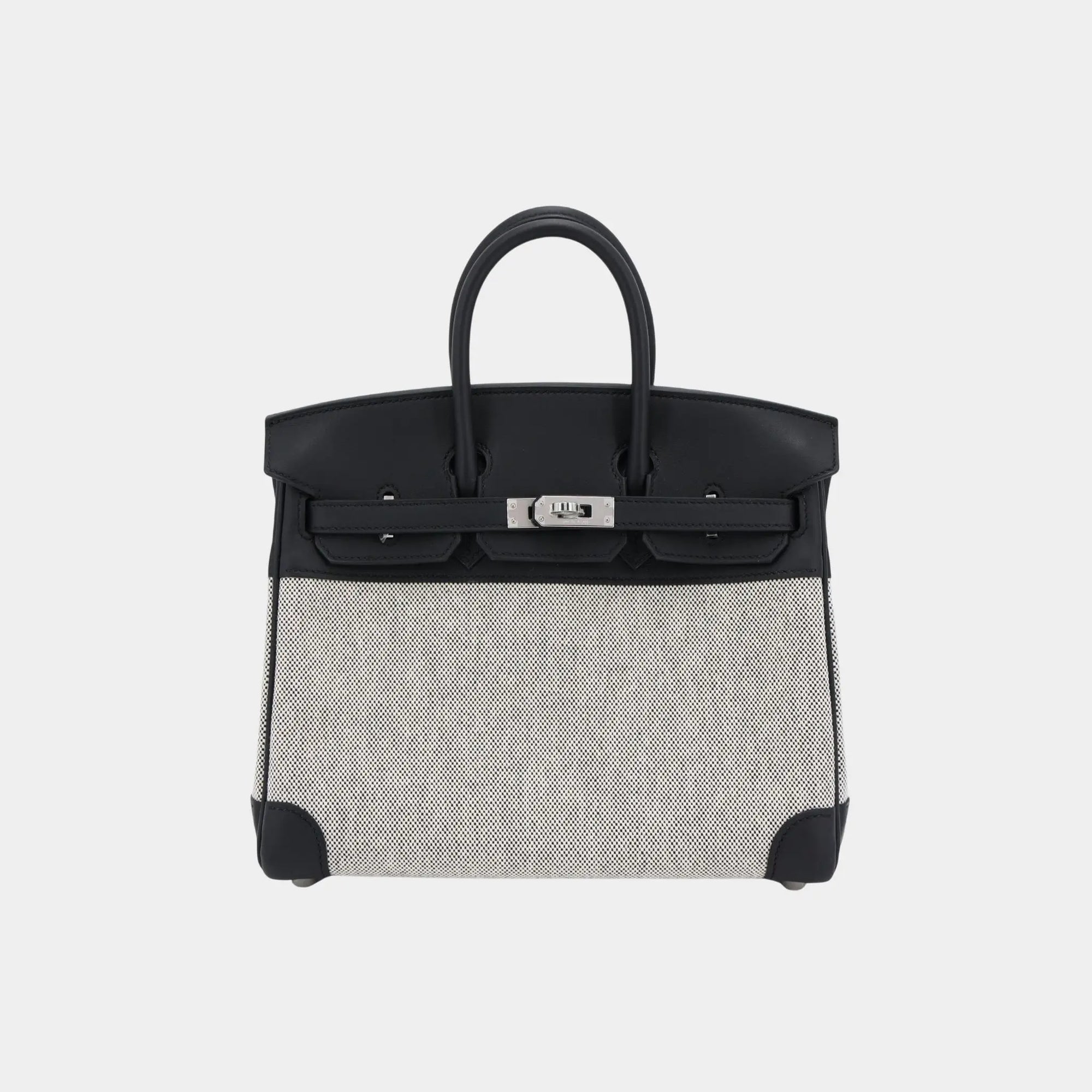 Birkin 25 Canvas-Swift Black Phw Hermes оригінал – Купити в Україні – боковий вид