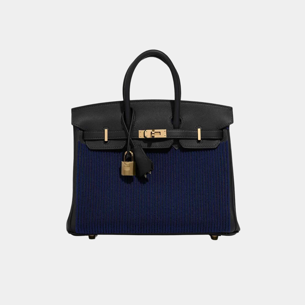Birkin 25 Cote A Cote Tuffetage Swift Caban Hermes оригінал – Купити в Україні – боковий вид
