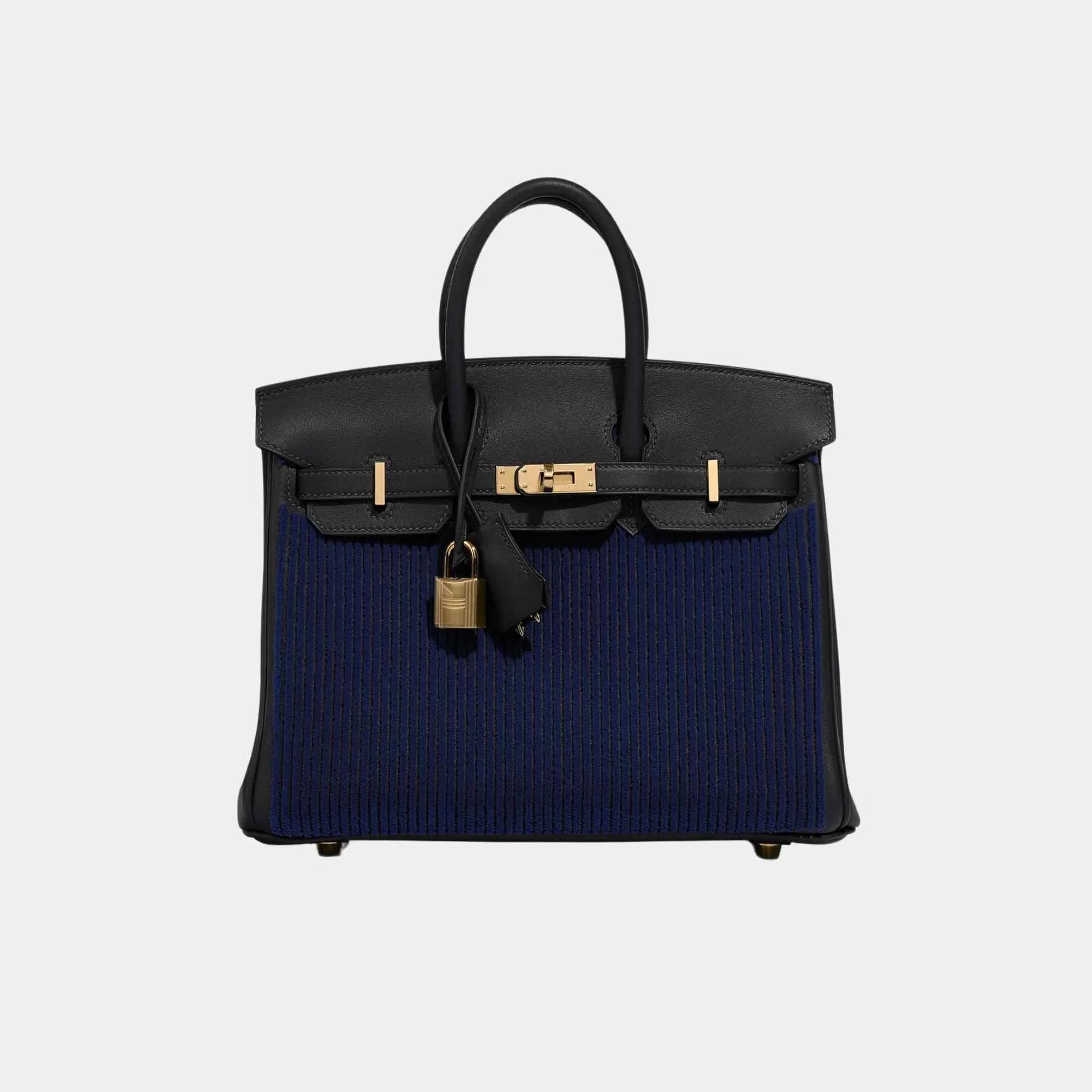 Birkin 25 Cote A Cote Tuffetage Swift Caban Hermes оригінал – Купити в Україні – боковий вид