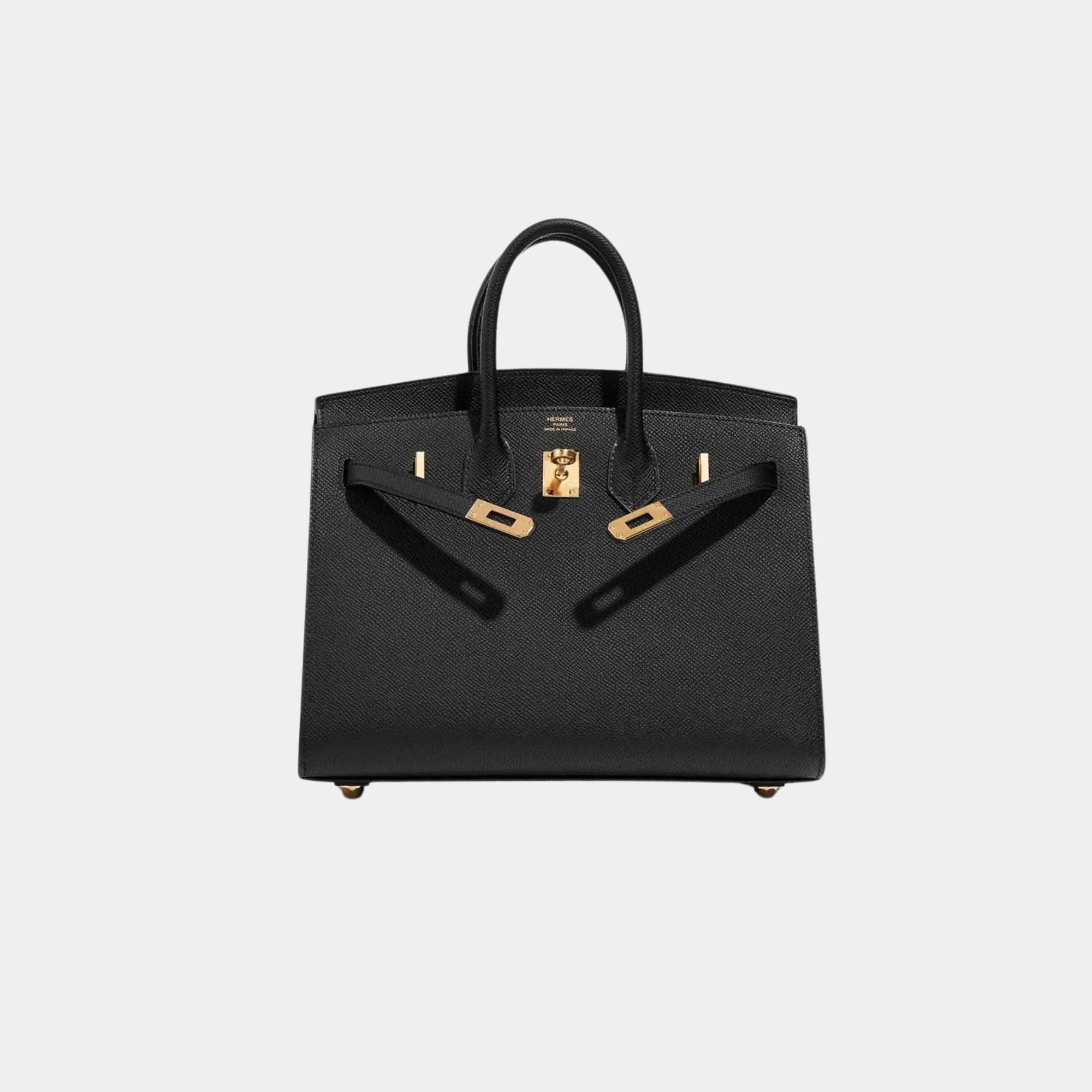 Birkin 25 Epsom Black Ghw Hermes оригінал – Купити в Україні – вид ззаду