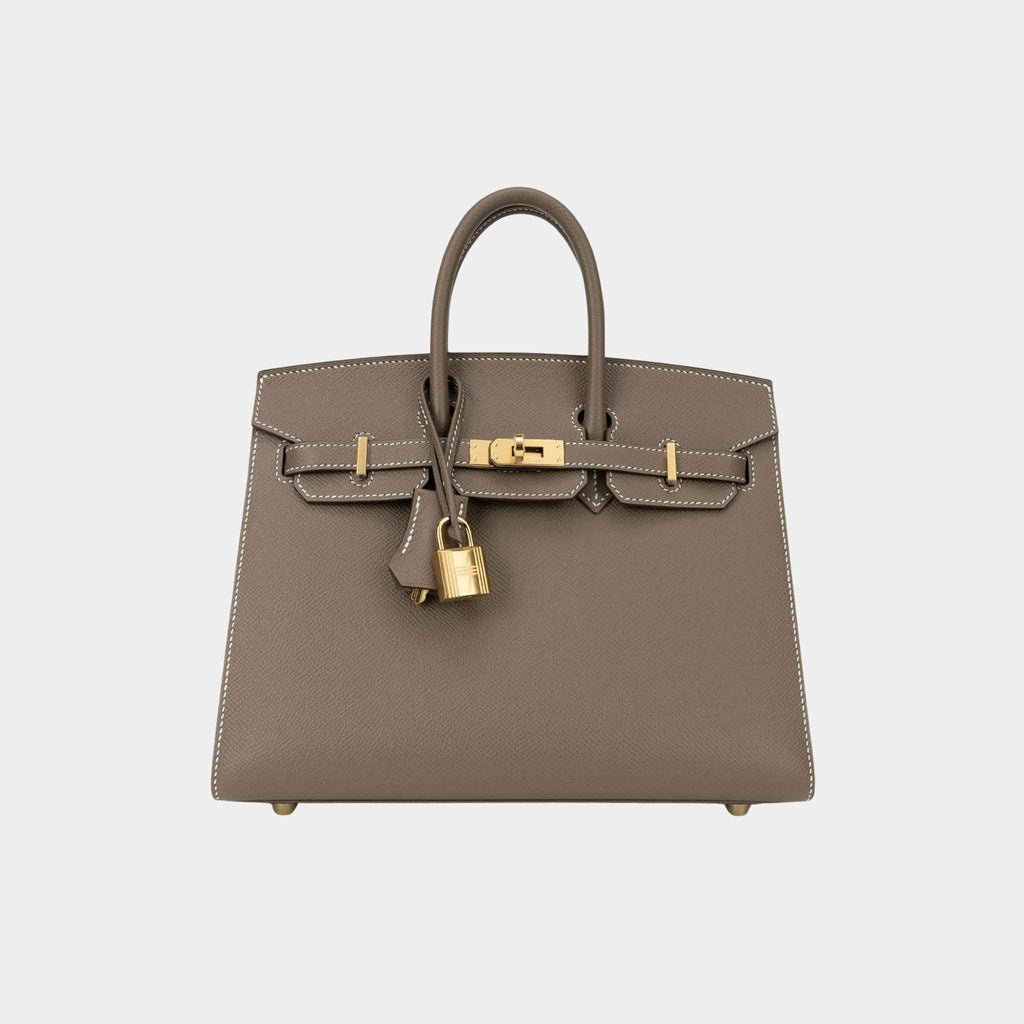 Оригінальна Birkin 25 Epsom Etoupe Ghw Hermes – боковий вид