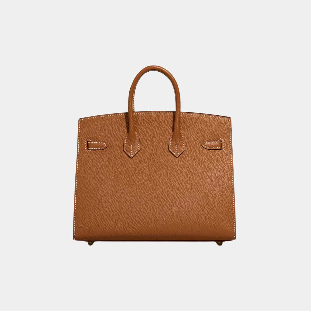 Birkin 25 Epsom Gold Ghw Hermes – Гарантія оригінальності – вид ззаду