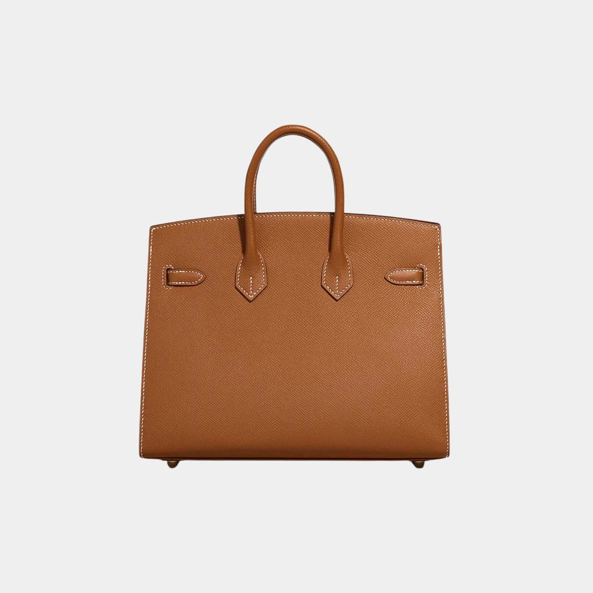 Birkin 25 Epsom Gold Ghw Hermes – Гарантія оригінальності – вид ззаду
