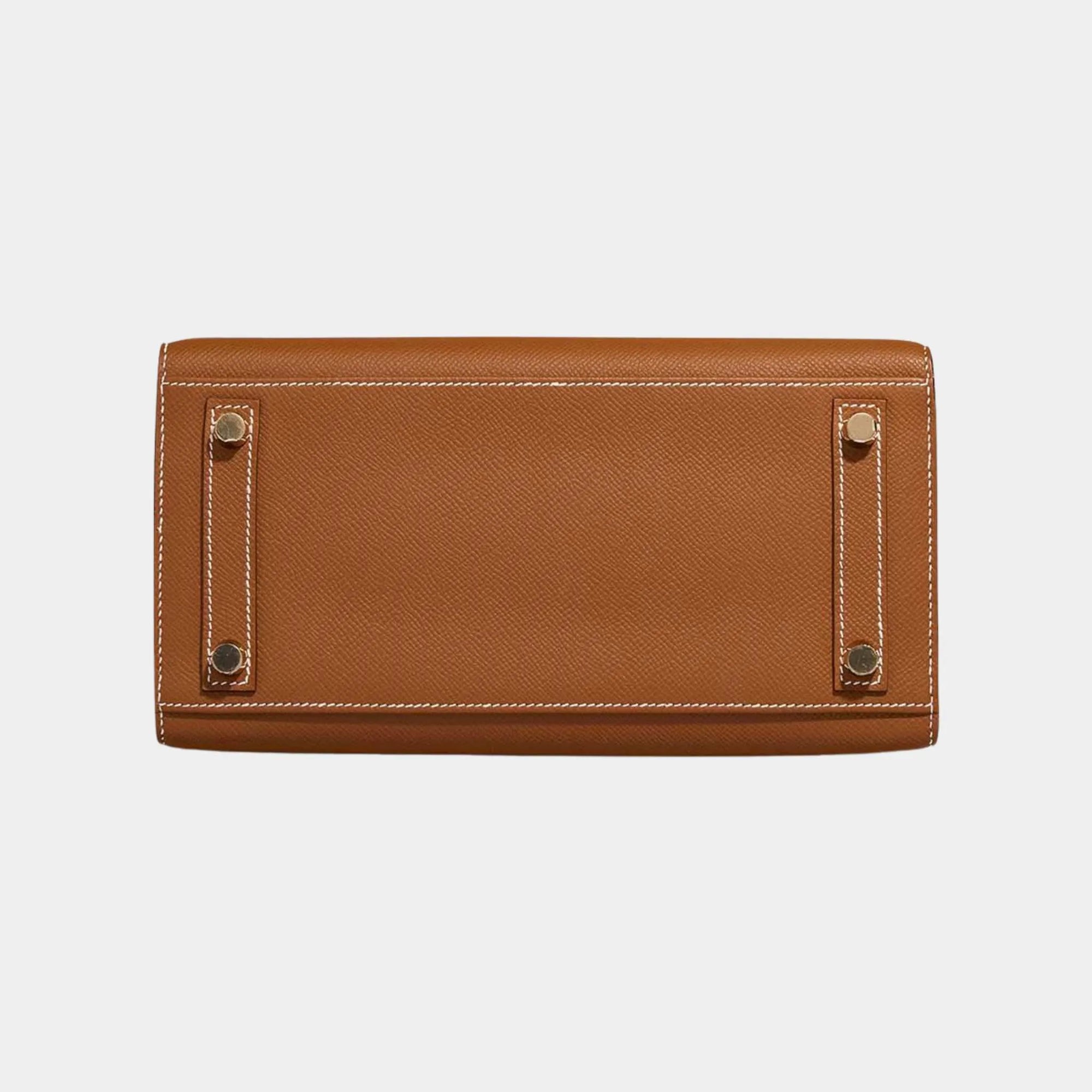 Birkin 25 Epsom Gold Ghw Hermes – Гарантія оригінальності – детальний вид
