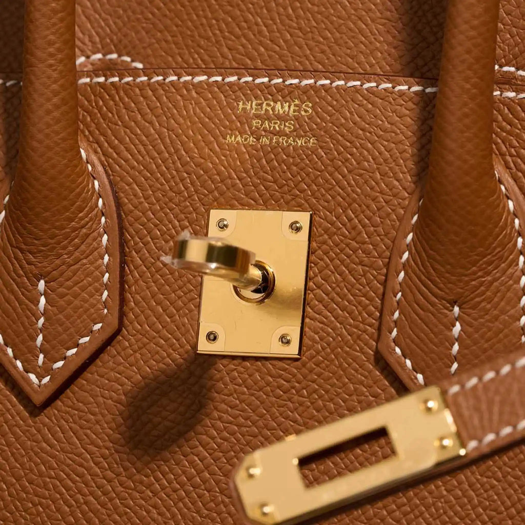 Birkin 25 Epsom Gold Ghw Hermes – Гарантія оригінальності – збільшений вид