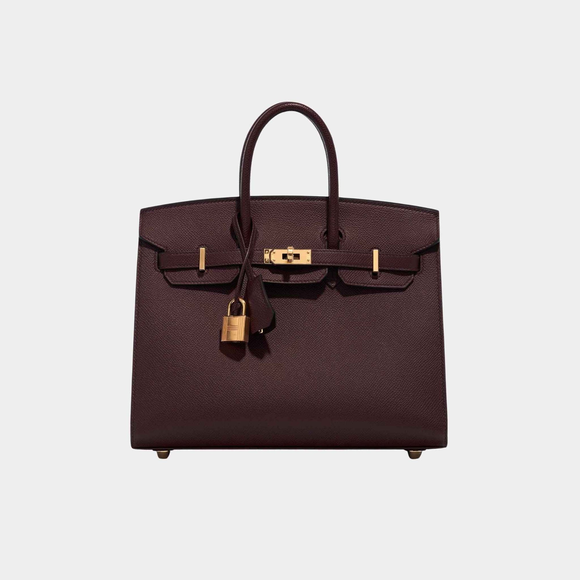 Оригінальна Birkin 25 Epsom Rouge Sellier Hermes – боковий вид