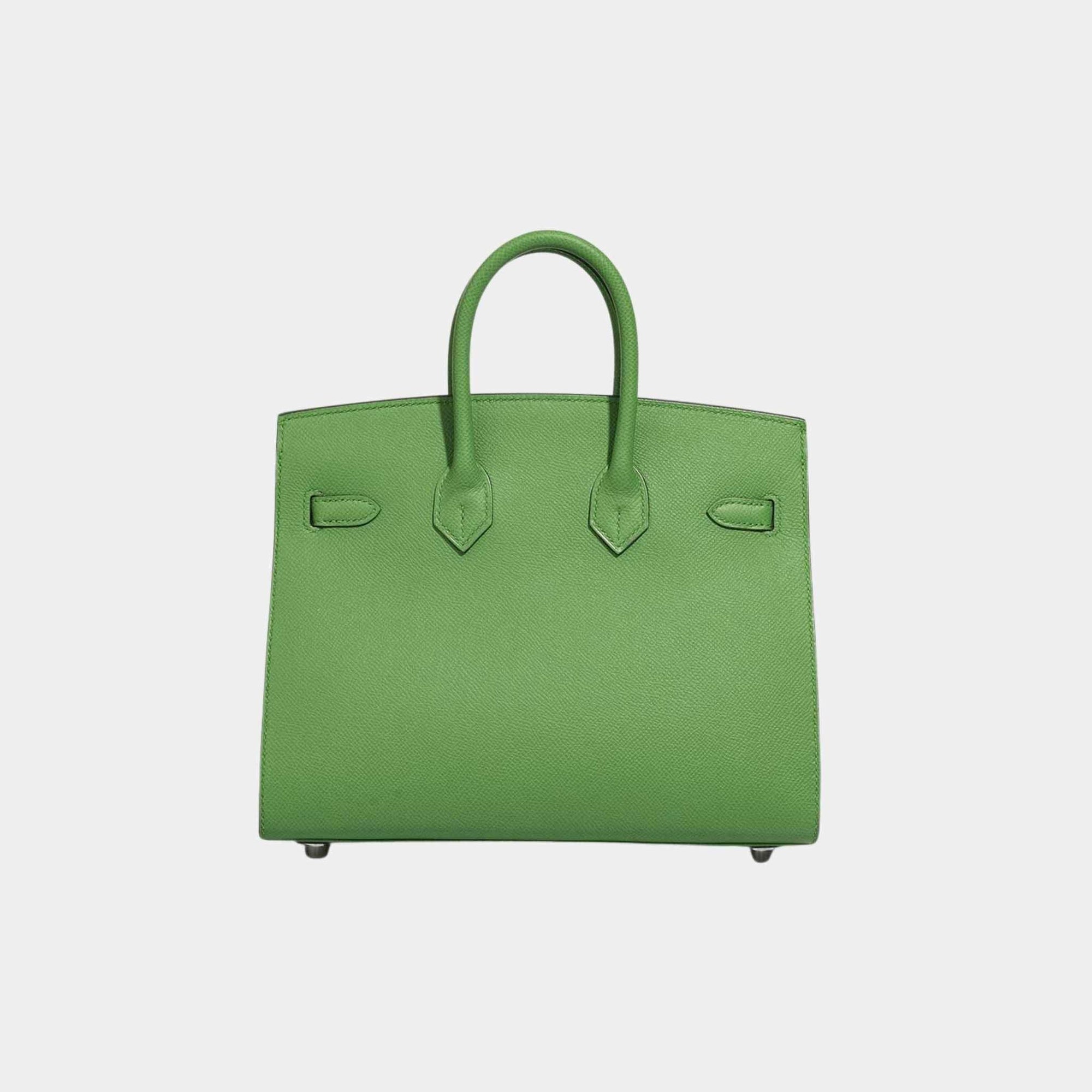 Birkin 25 Epsom Vert Yucca Phw Hermes оригінал – Купити в Україні – вид ззаду