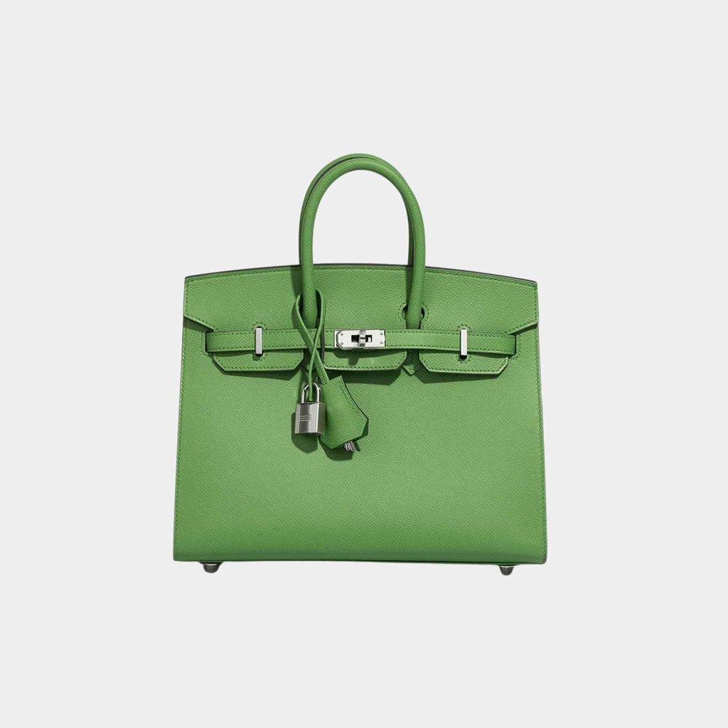 Birkin 25 Epsom Vert Yucca Phw Hermes оригінал – Купити в Україні – боковий вид