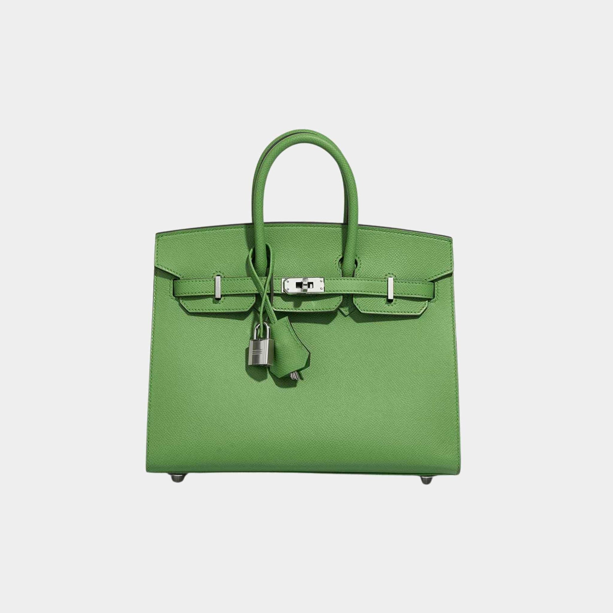 Birkin 25 Epsom Vert Yucca Phw Hermes оригінал – Купити в Україні – боковий вид