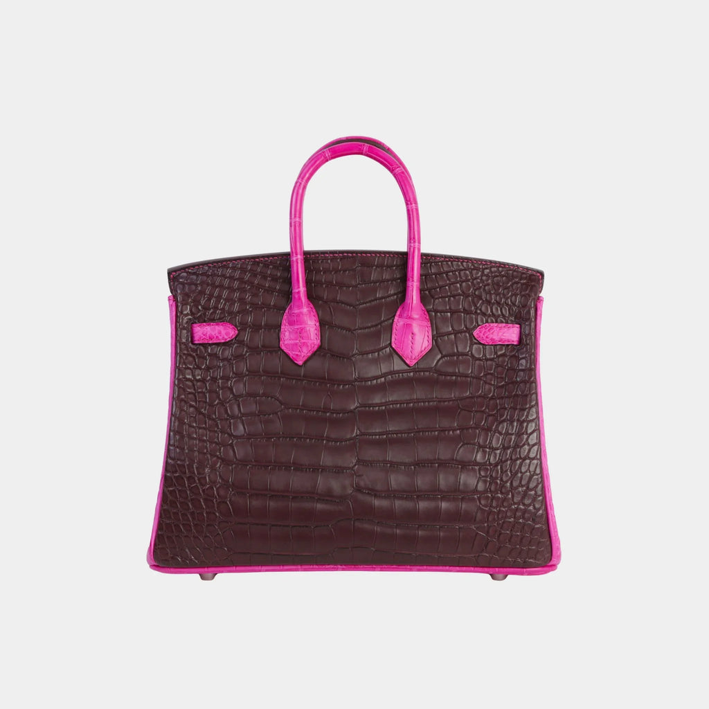 Birkin 25 Matte Alligator Rouge Sellier Hermes оригінал – Купити в Україні – вид ззаду