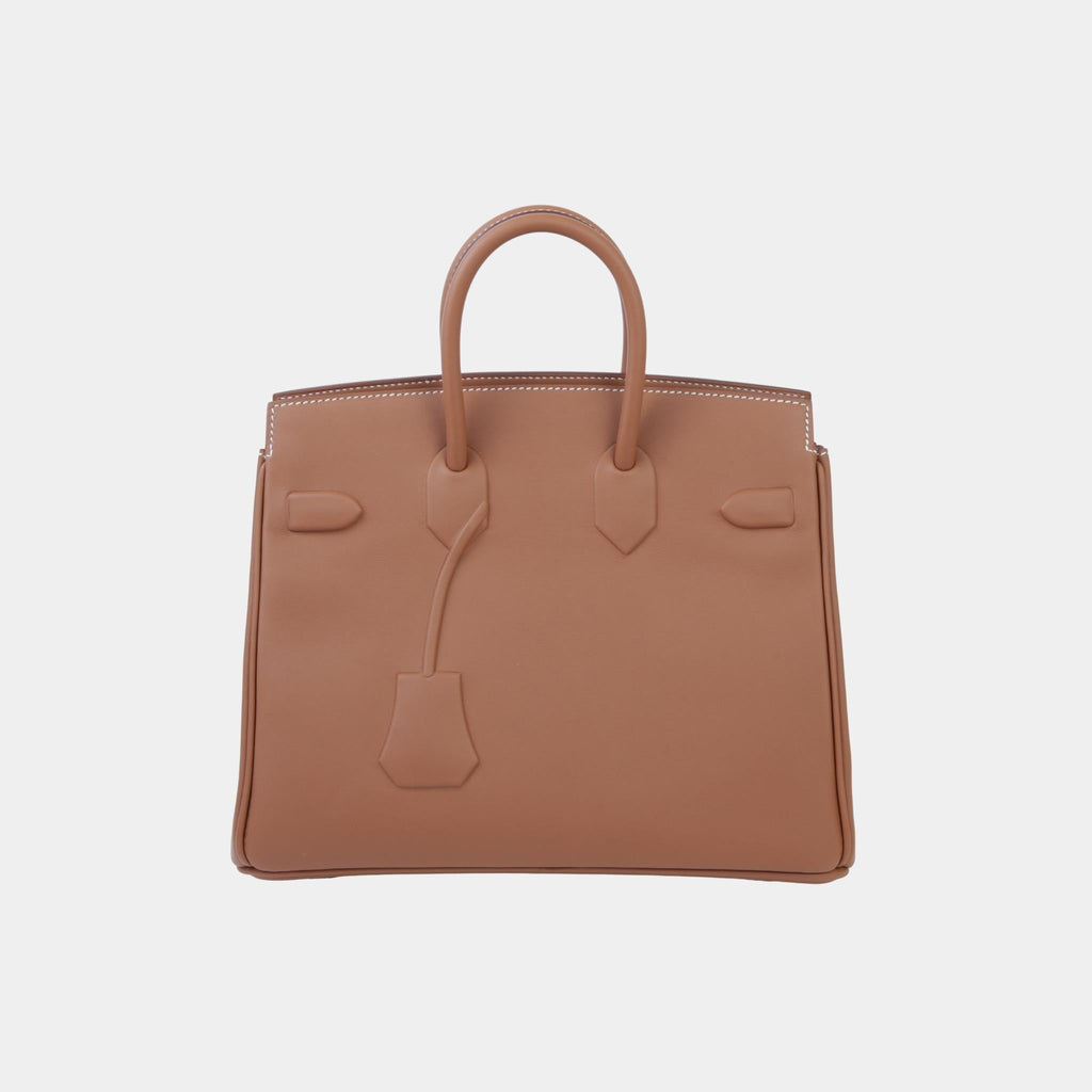 Birkin 25 Shadow Swift Gold Phw Hermes – Гарантія оригінальності – вид ззаду