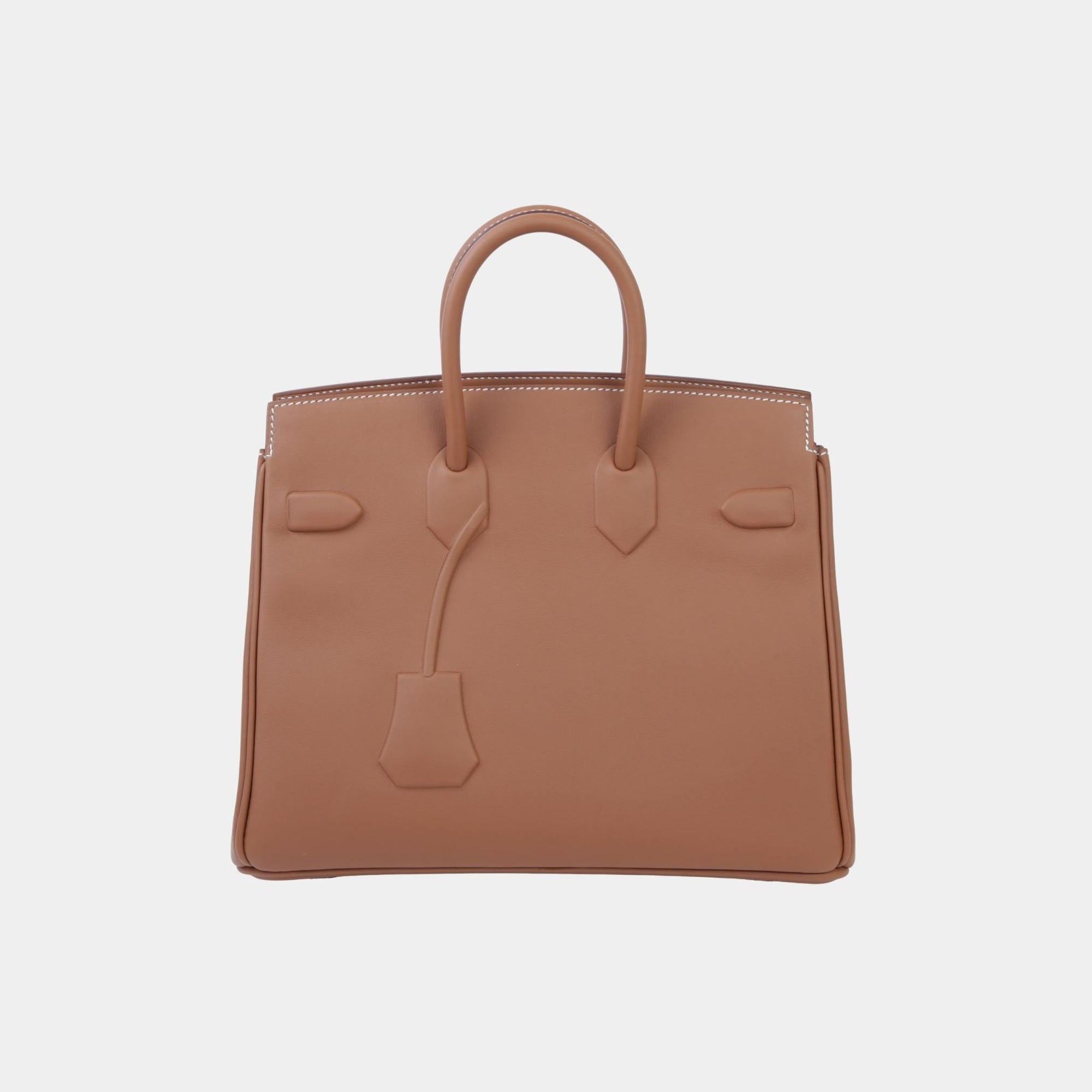 Birkin 25 Shadow Swift Gold Phw Hermes – Гарантія оригінальності – вид ззаду