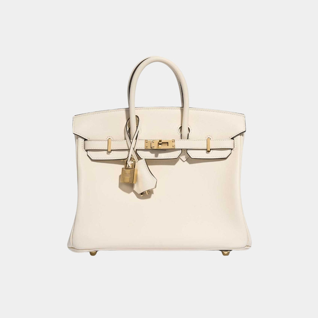 Оригінальна Birkin 25 Swift Nata Ghw Hermes – боковий вид