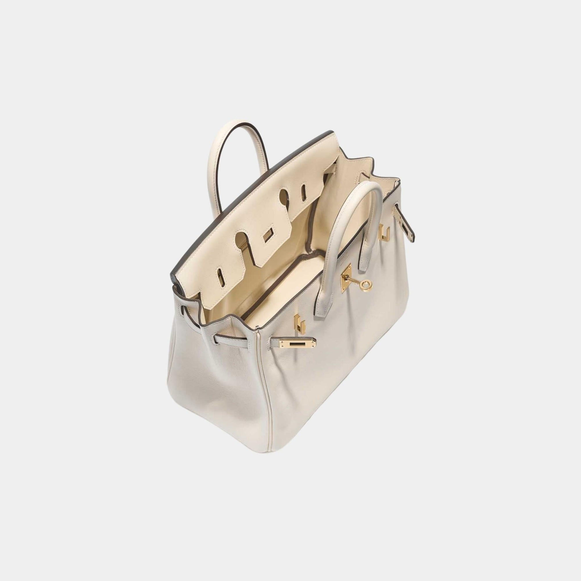 Оригінальна Birkin 25 Swift Nata Ghw Hermes – вид ззаду