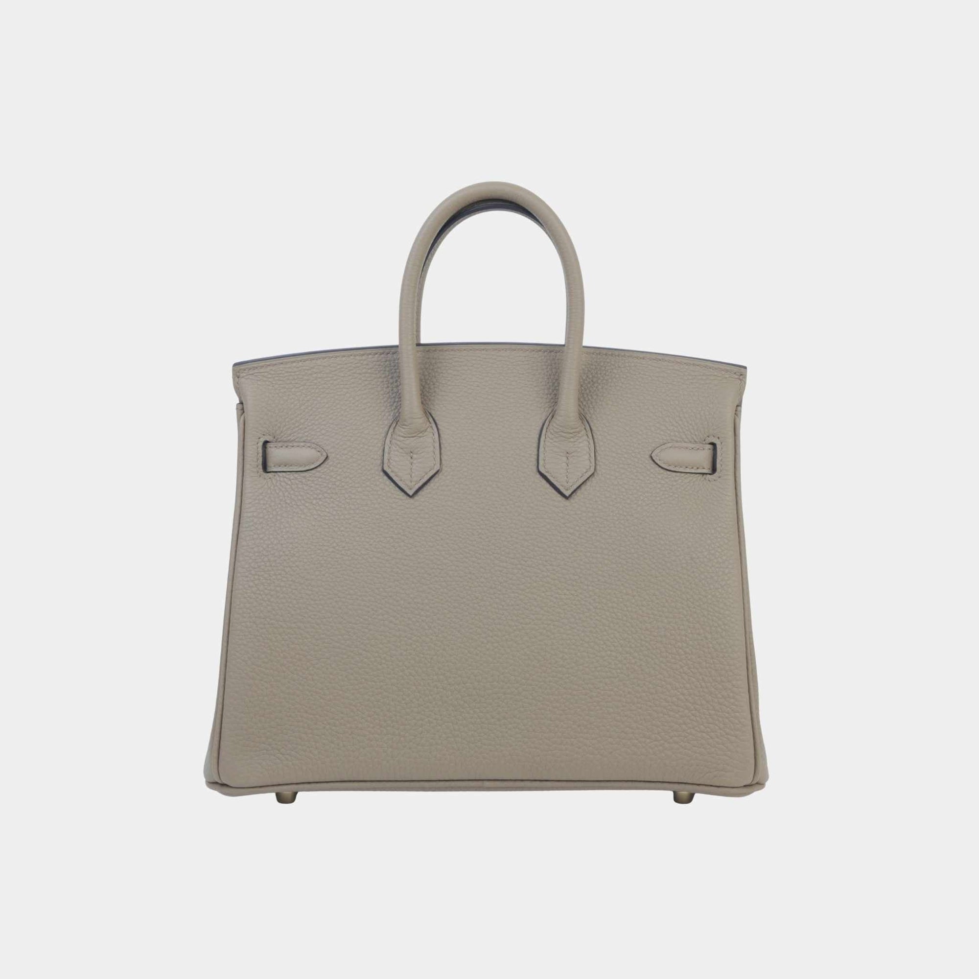 Birkin 25 Togo Beige Mafra Ghw Hermes оригінал – Купити в Україні – вид ззаду