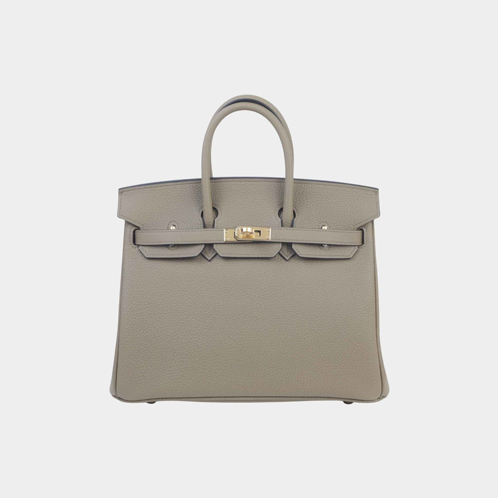Birkin 25 Togo Beige Mafra Ghw Hermes оригінал – Купити в Україні – боковий вид