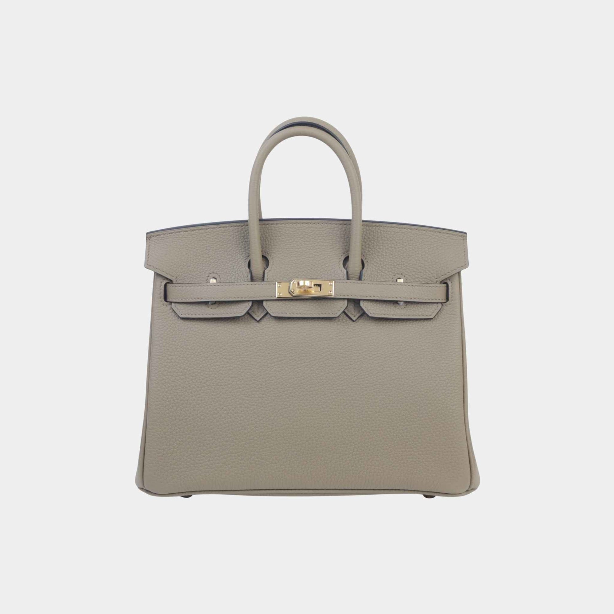 Birkin 25 Togo Beige Mafra Ghw Hermes оригінал – Купити в Україні – боковий вид