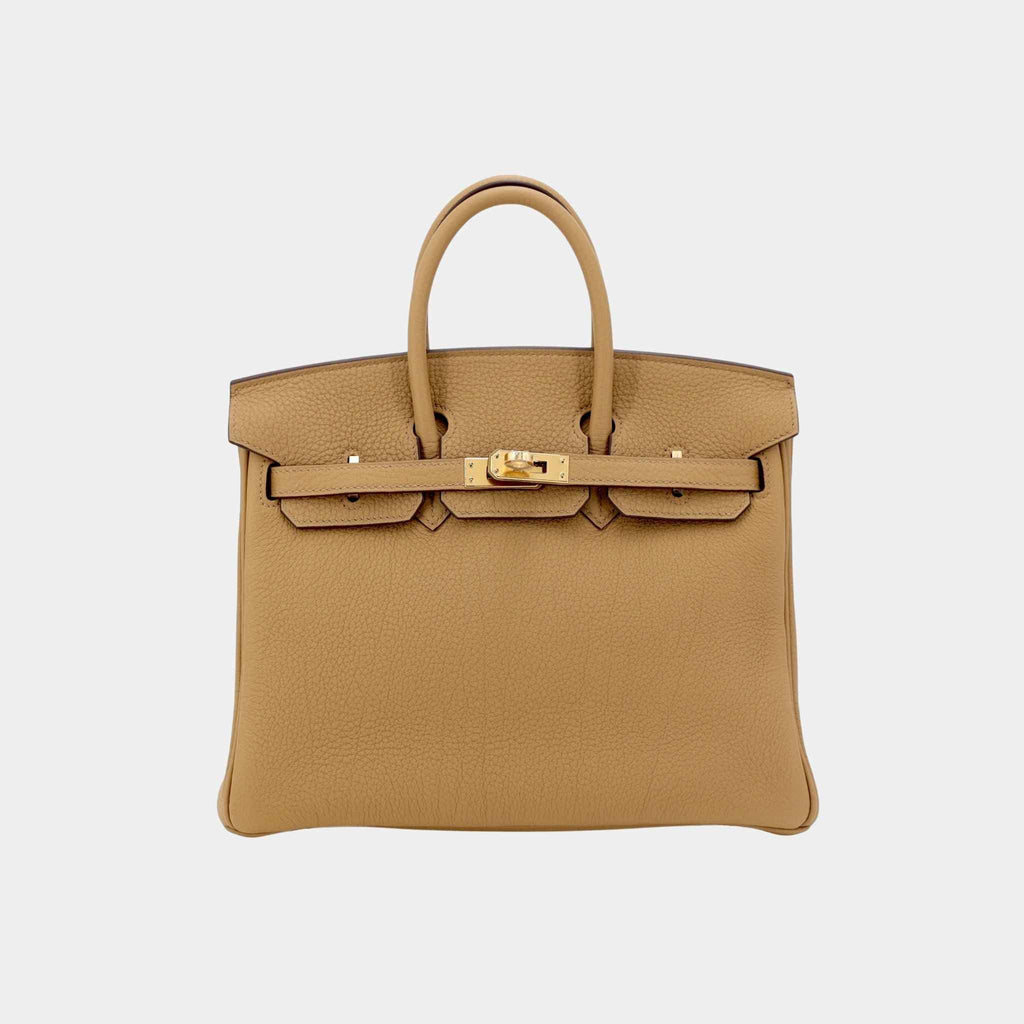 Оригінальна Birkin 25 Togo Biscuit Ghw Hermes – боковий вид