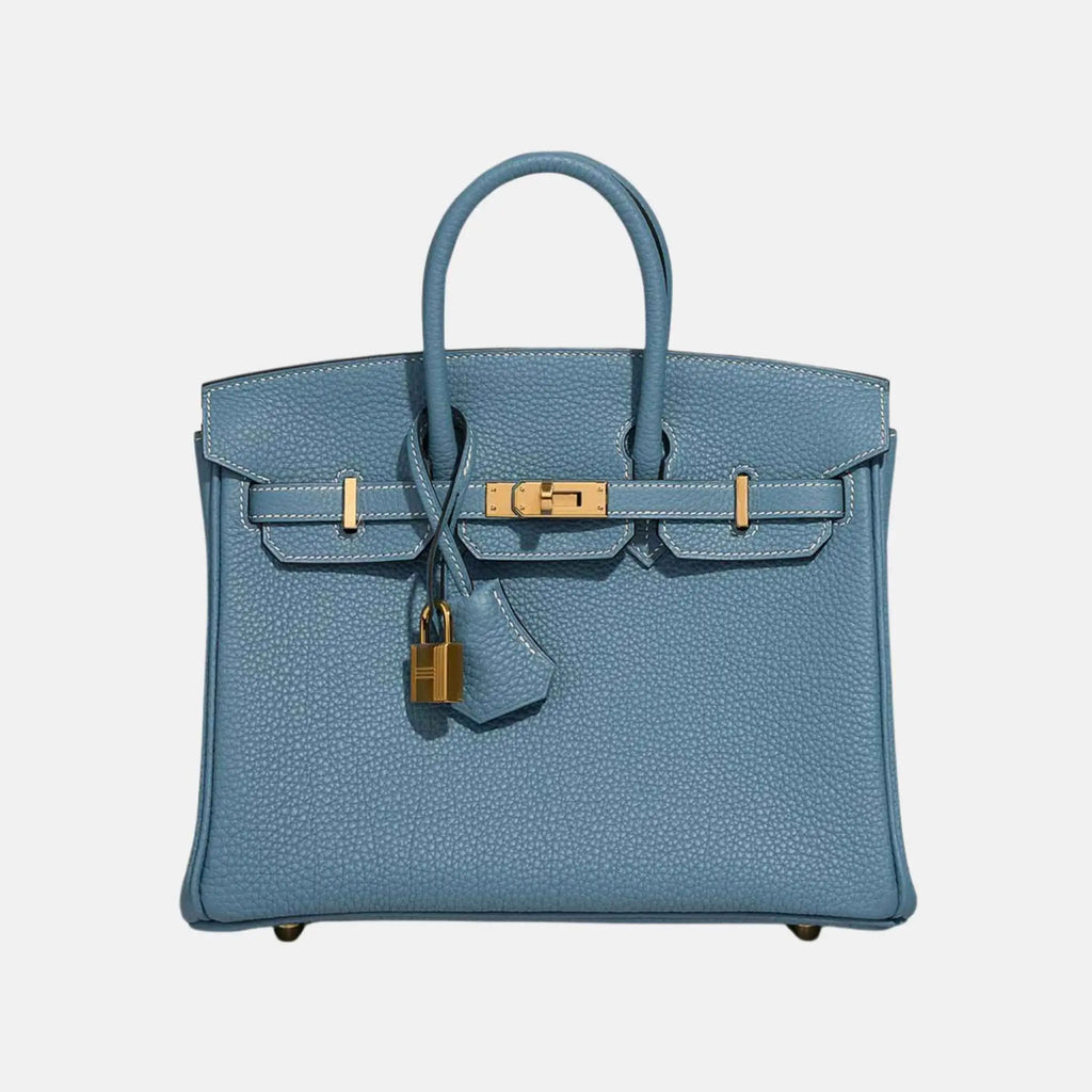 Birkin 25 Togo Bleu Jean Ghw Hermes оригінал – Купити в Україні – боковий вид