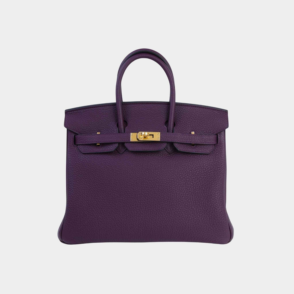 Birkin 25 Togo Cassis Ghw Hermes оригінал – Купити в Україні – боковий вид