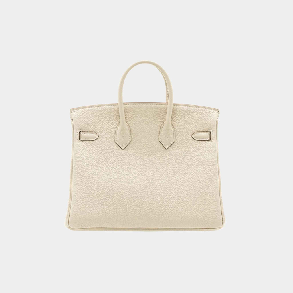 Оригінальна Birkin 25 Togo Craie Ghw Hermes – вид ззаду