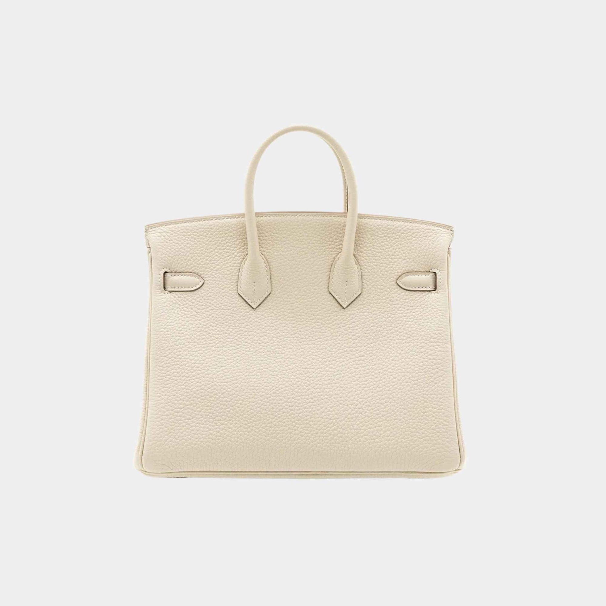 Оригінальна Birkin 25 Togo Craie Ghw Hermes – вид ззаду