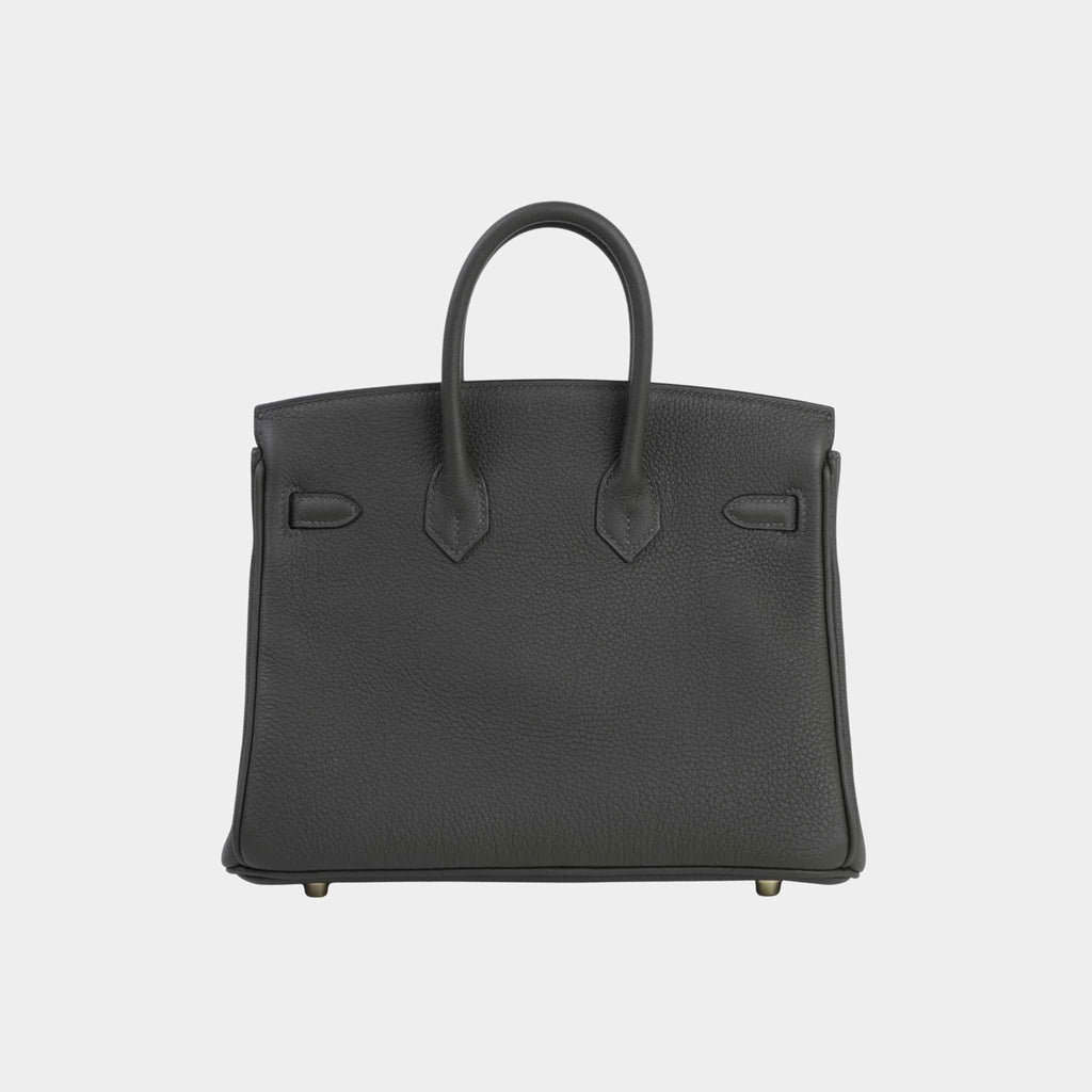 Birkin 25 Togo Eucalyptus Ghw Hermes – Гарантія оригінальності – вид ззаду