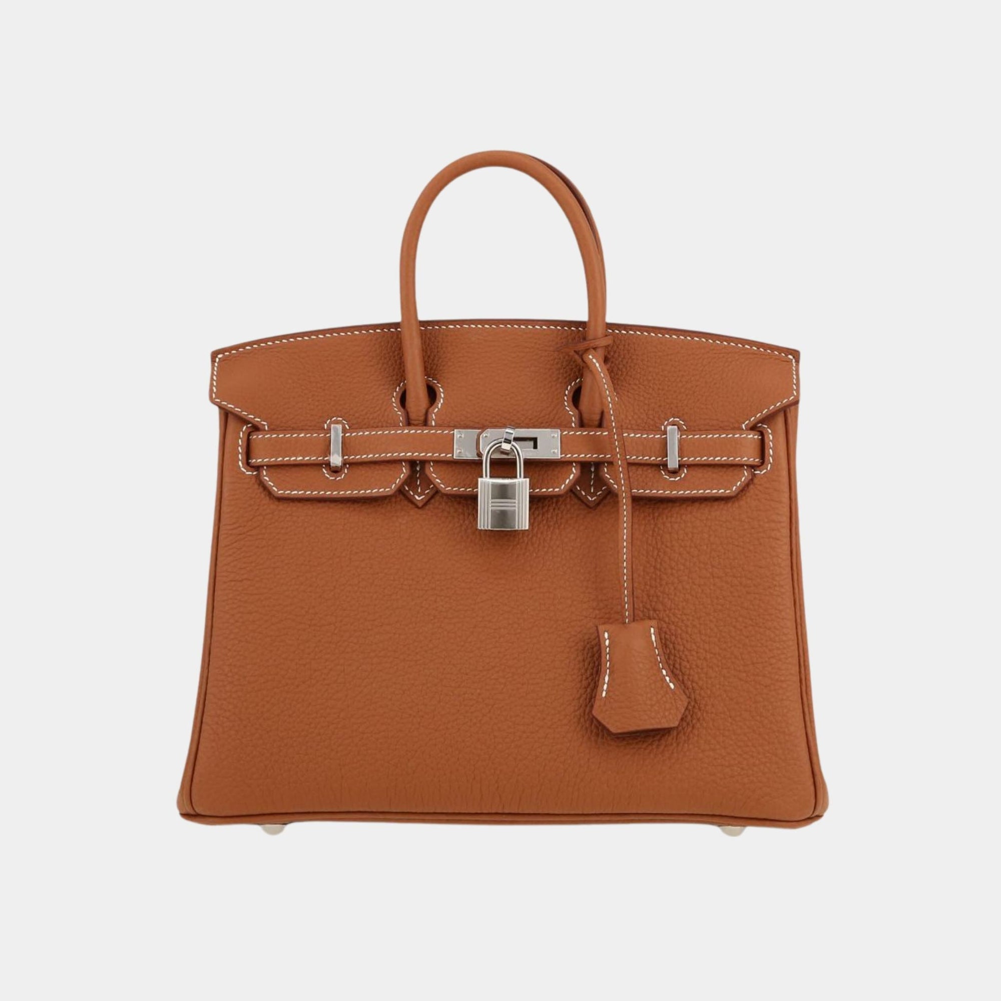 Оригінальна Birkin 25 Togo Gold Phw Hermes – боковий вид