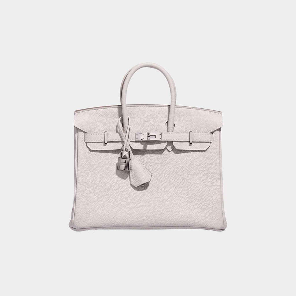 Birkin 25 Togo Gris Pale Phw Hermes – Гарантія оригінальності – боковий вид