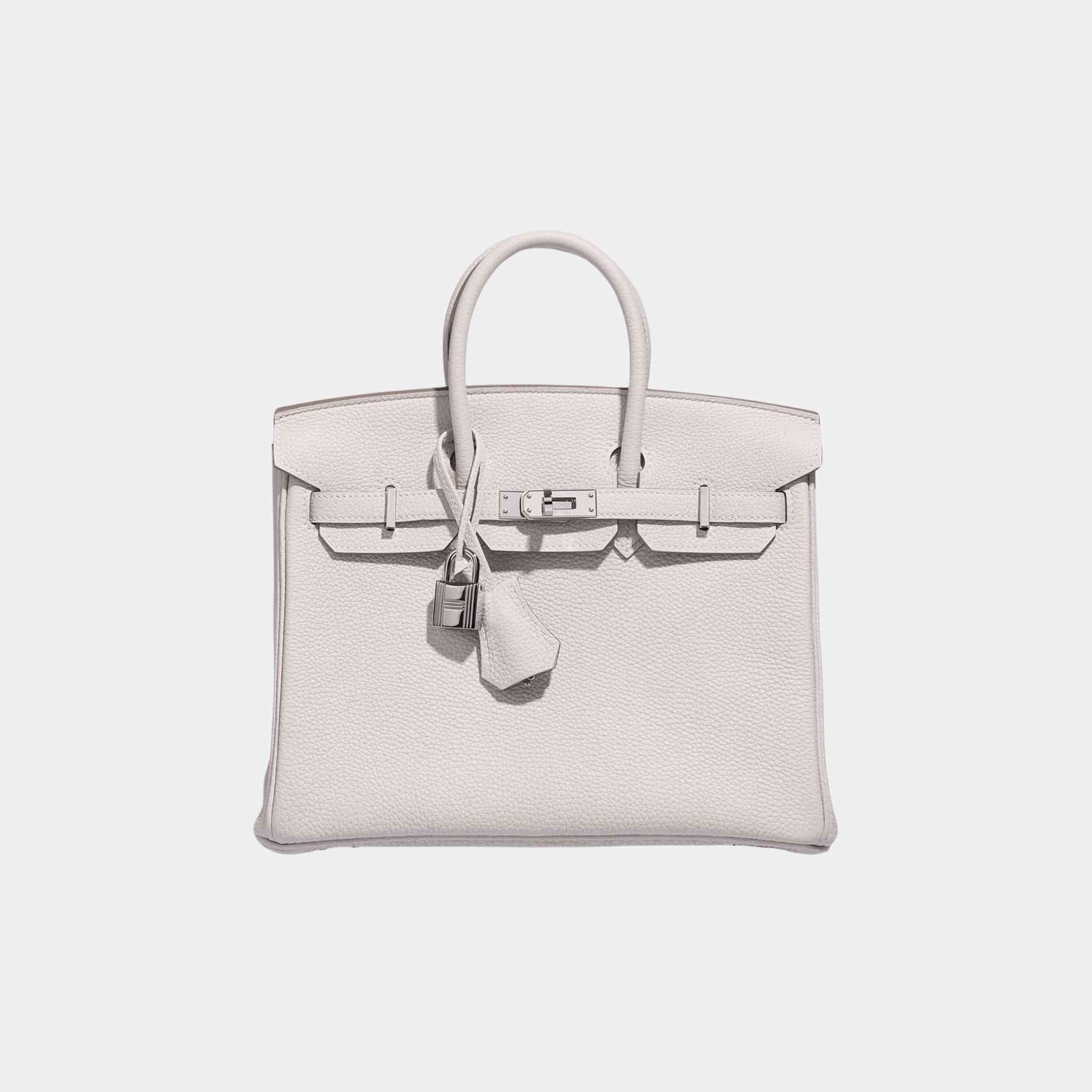 Birkin 25 Togo Gris Pale Phw Hermes – Гарантія оригінальності – боковий вид