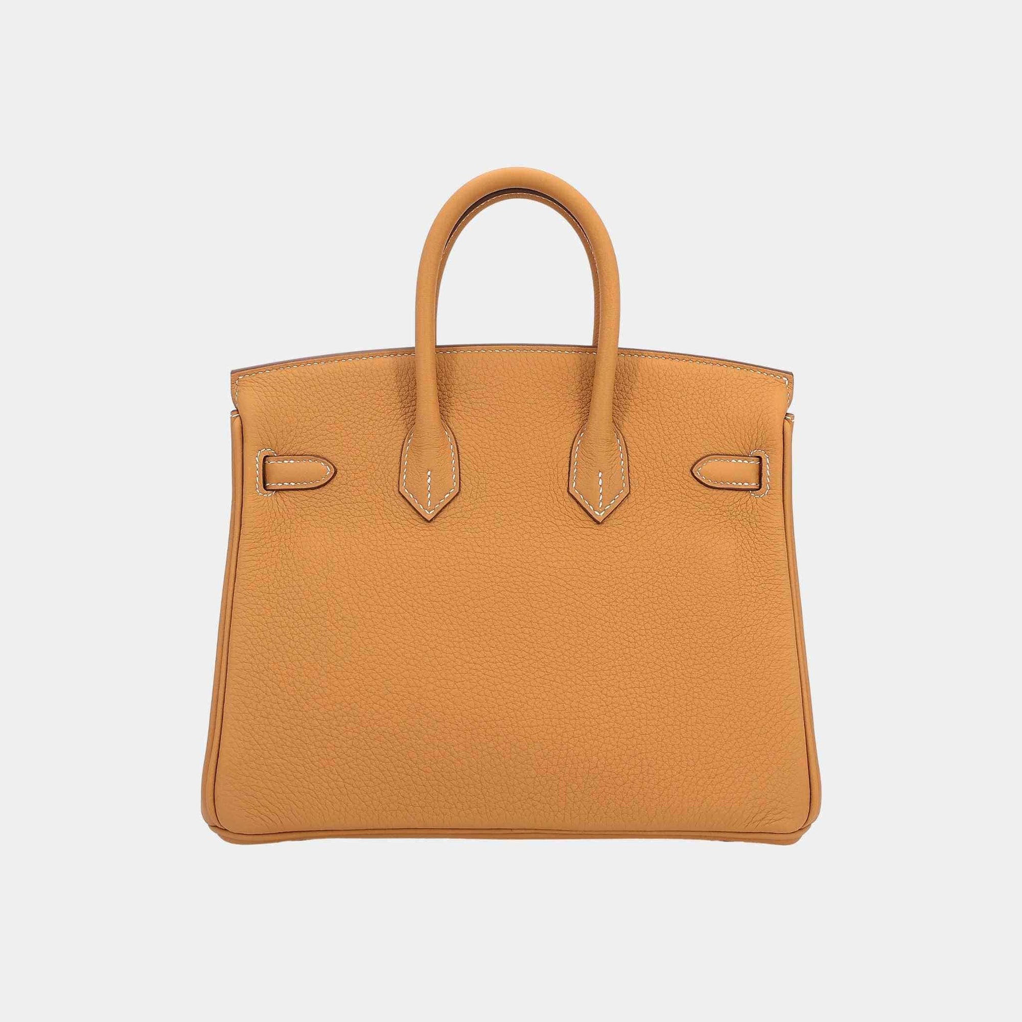 Birkin 25 Togo Natural Sable Phw Hermes – Гарантія оригінальності – вид ззаду