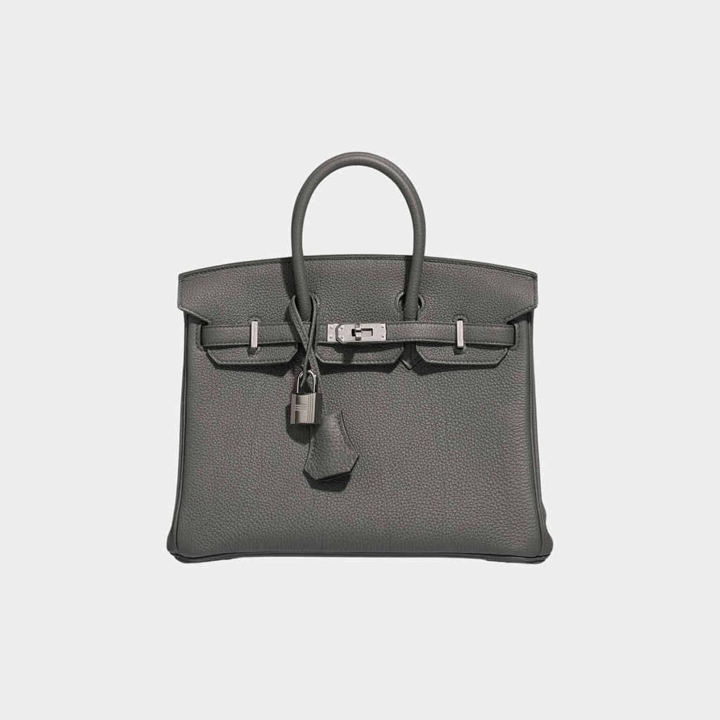 Birkin 25 Togo Vert Amande Phw Hermes – Гарантія оригінальності – боковий вид