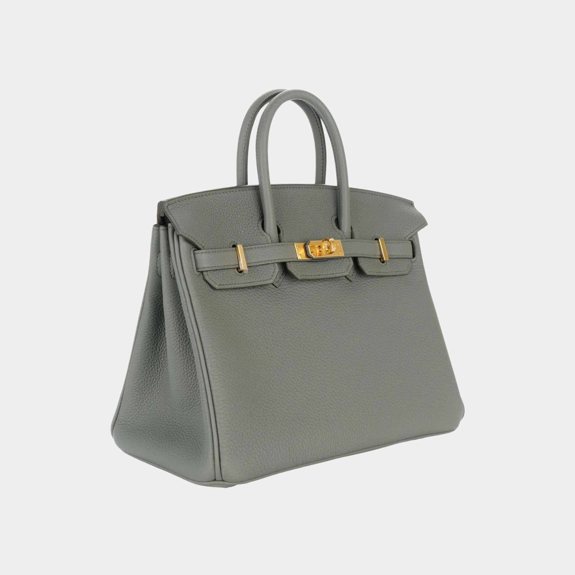 Birkin 25 Togo Vert Amande Ghw Hermes – Гарантія оригінальності – детальний вид