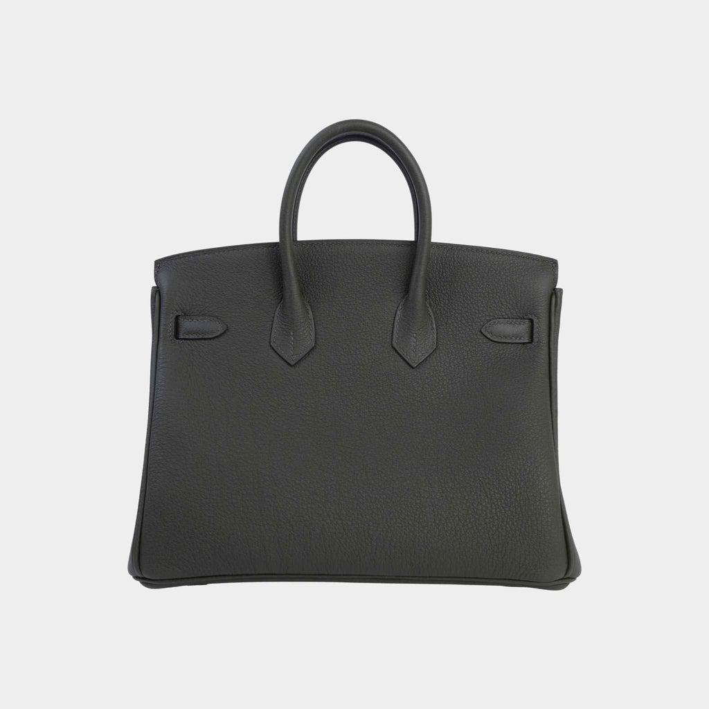 Birkin 25 Togo Vert Olive Ghw Hermes оригінал – Купити в Україні – вид ззаду