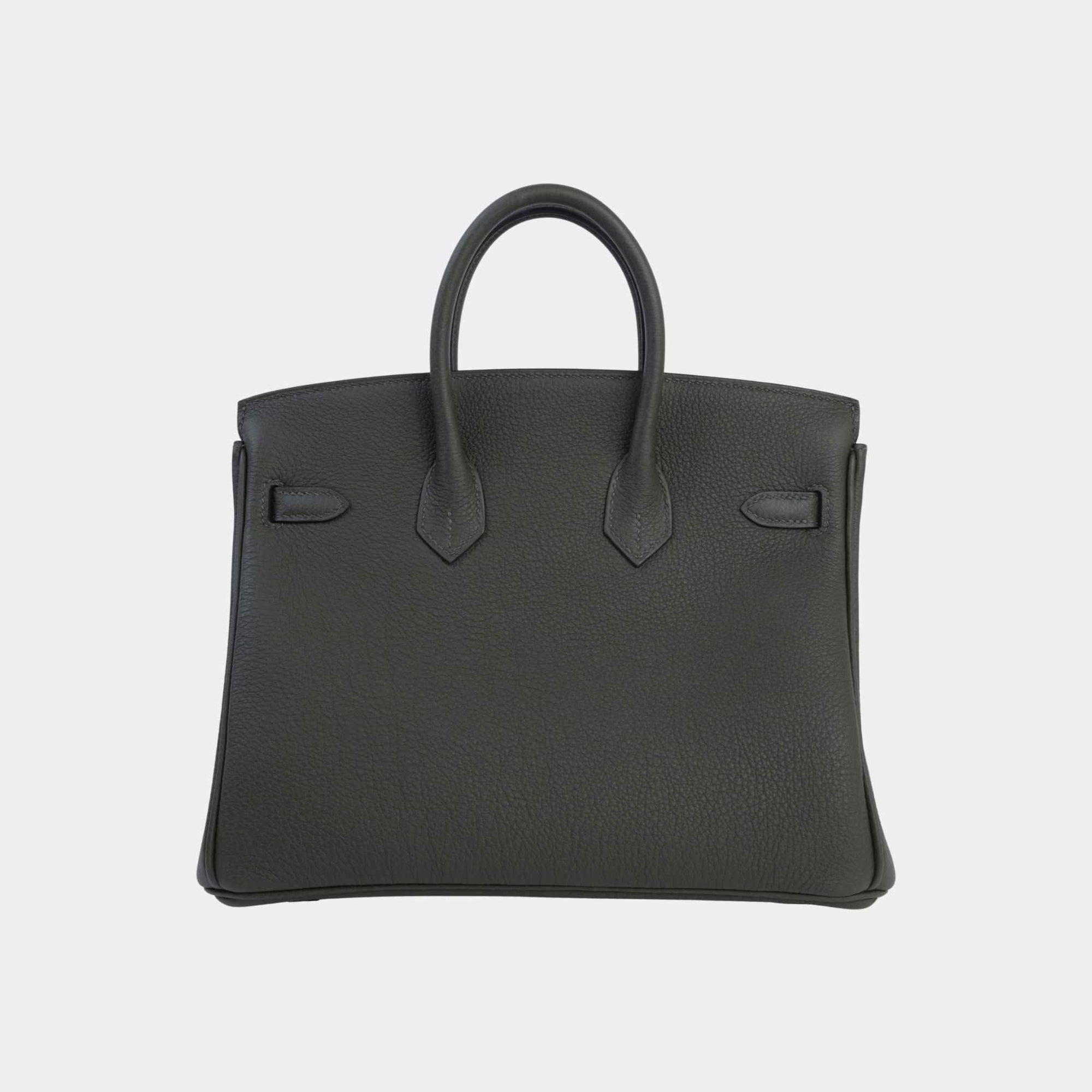 Birkin 25 Togo Vert Olive Ghw Hermes оригінал – Купити в Україні – вид ззаду