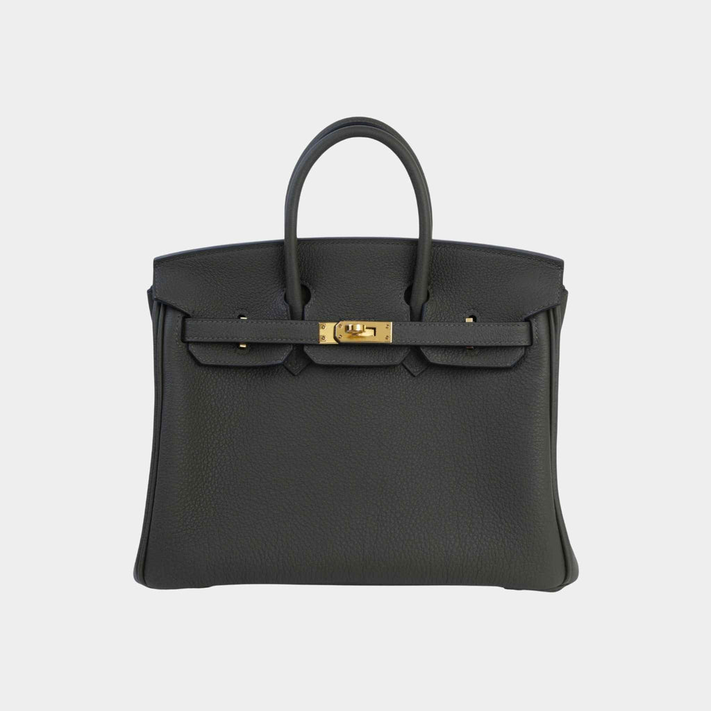 Birkin 25 Togo Vert Olive Ghw Hermes оригінал – Купити в Україні – боковий вид