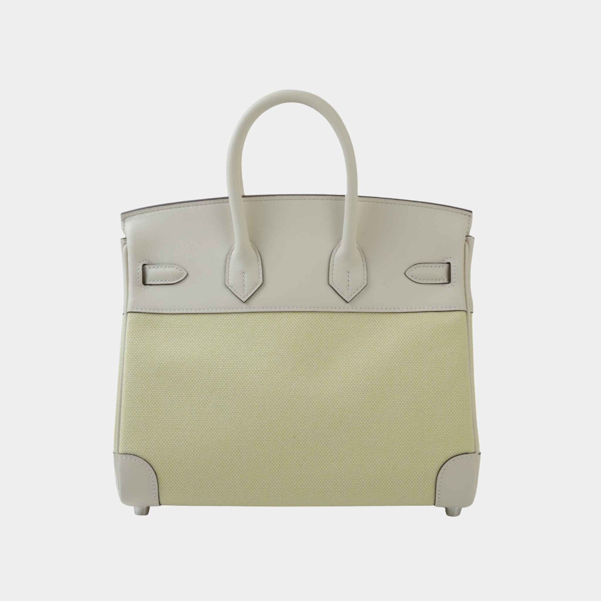 Оригінальна Birkin 25 Toile H Canvas-Swift Nata Hermes – вид ззаду