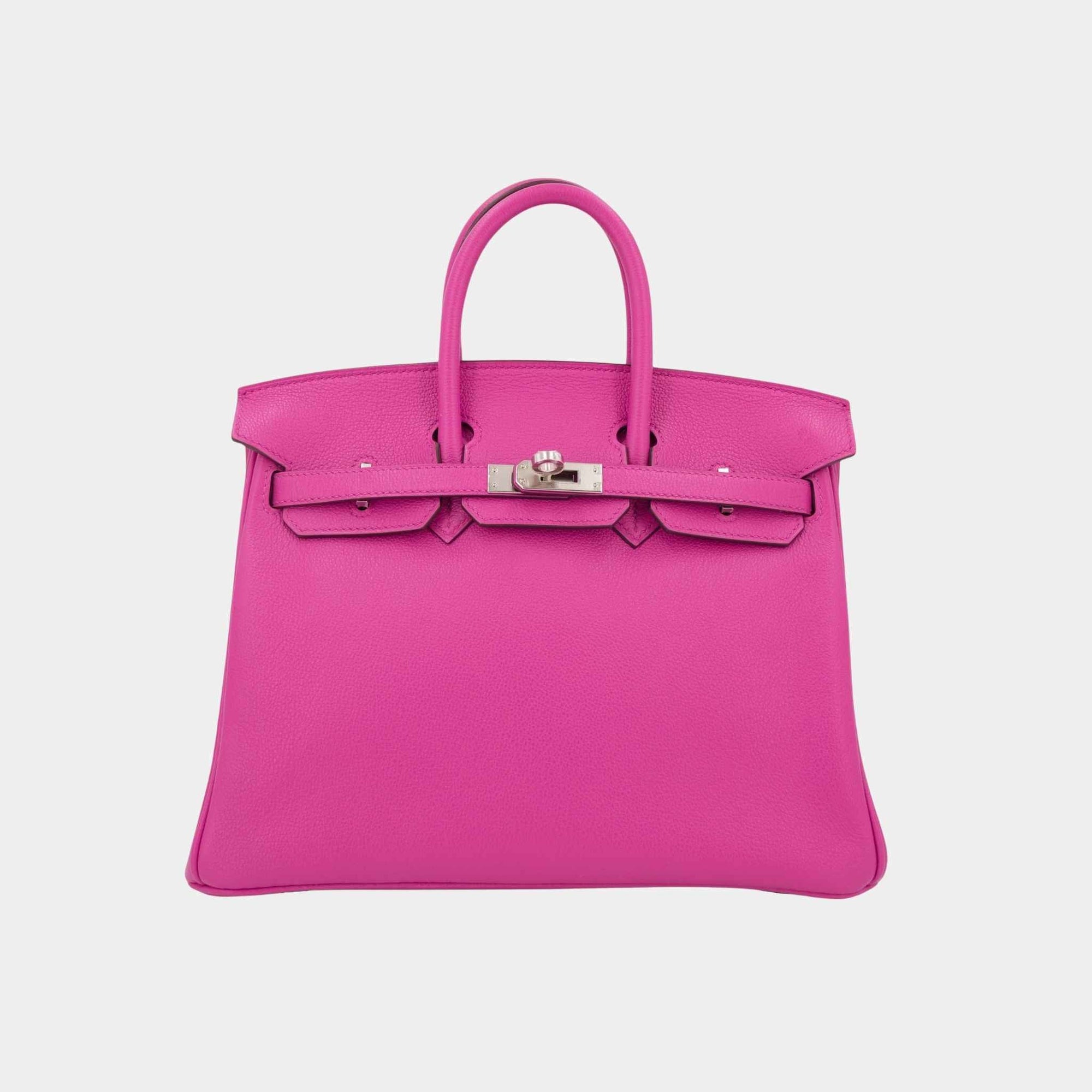 Birkin 25 Verso Taurillion Novillo Magnolia Hermes – Гарантія оригінальності – боковий вид