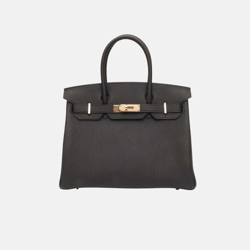 Birkin 30 Black Togo Pbhw Hermes – Гарантія оригінальності – боковий вид