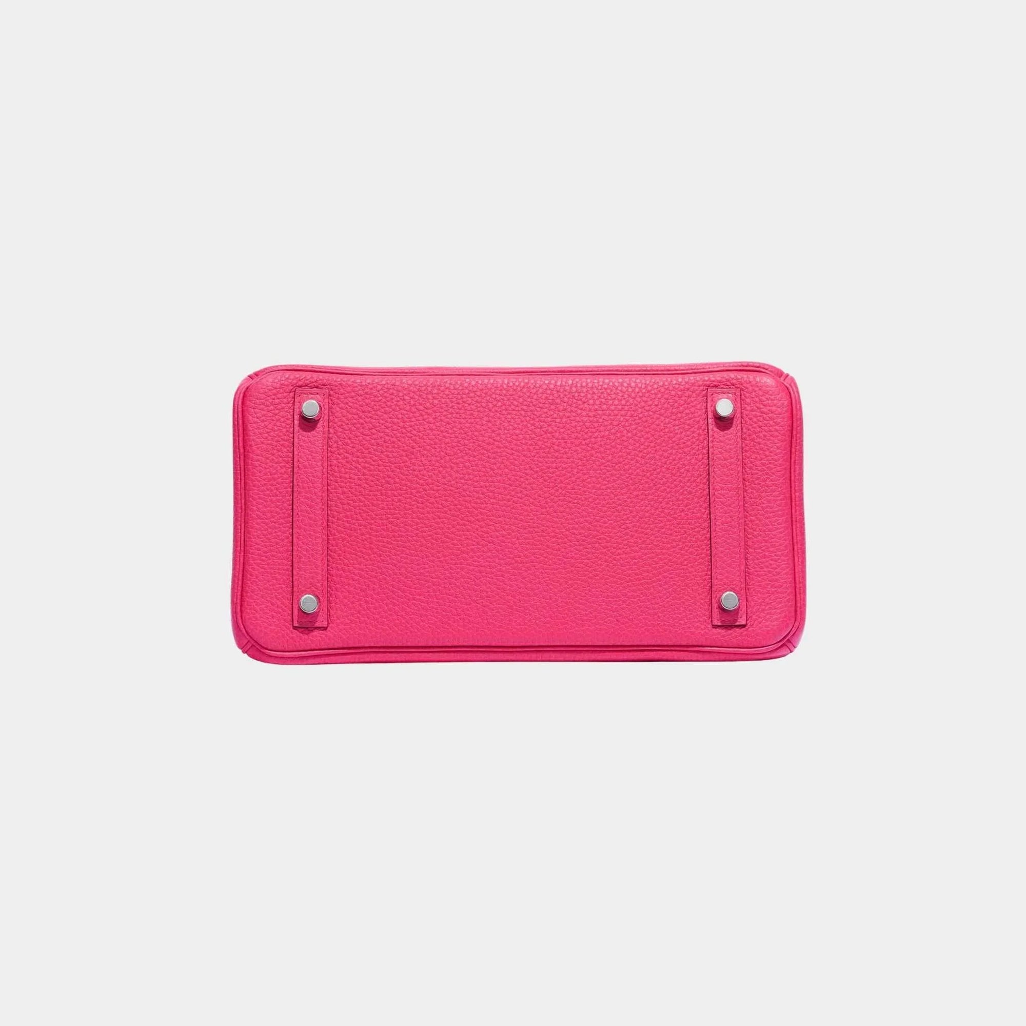 Birkin 30 Clemence Taurillon Rose Extreme Phw Hermes – Гарантія оригінальності – детальний вид