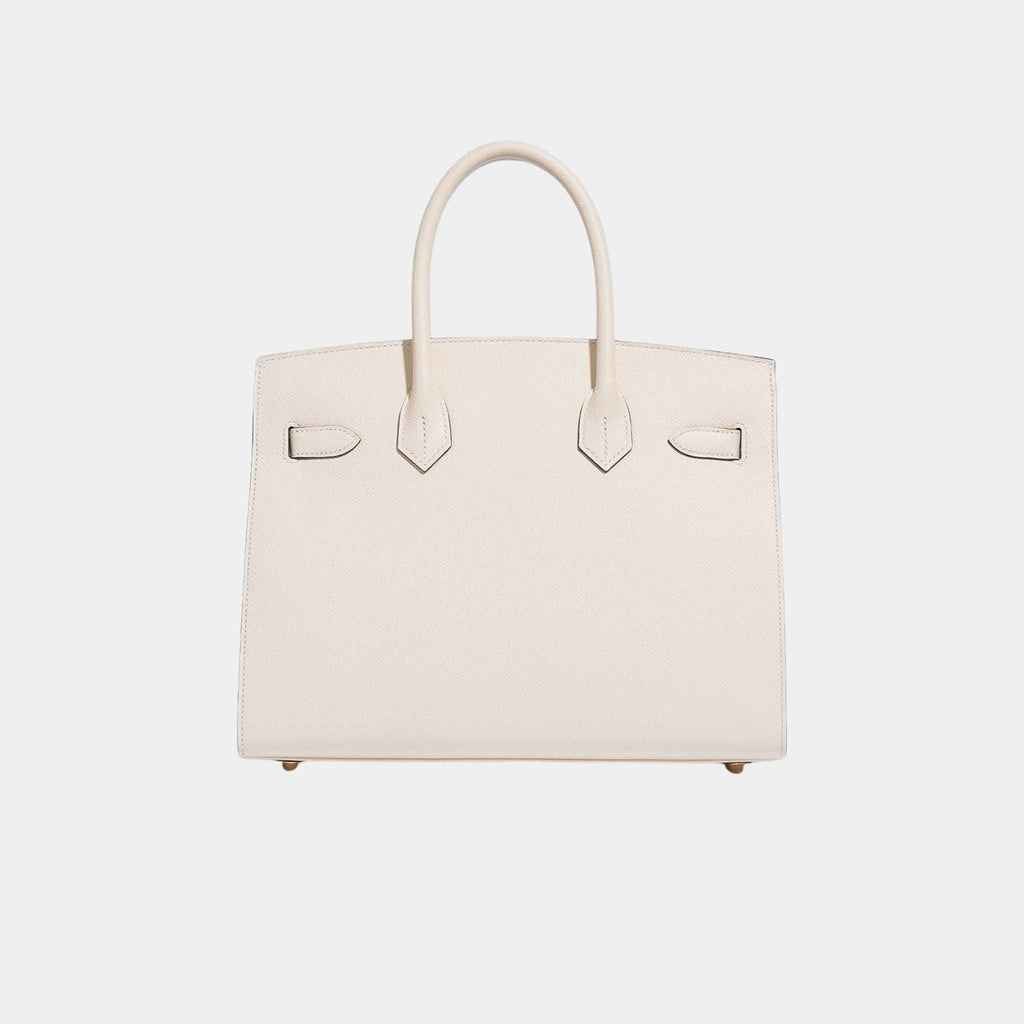 Birkin 30 Epsom Nata Ghw Hermes оригінал – Купити в Україні – вид ззаду
